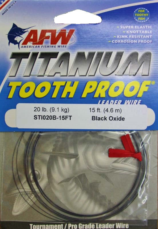 American Fishing Wire Titanium Tooth Proof Leader Wire