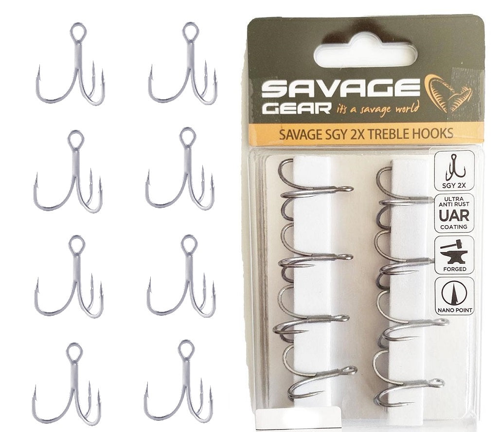 Savage Gear SGY 2X Treble Hooks #4