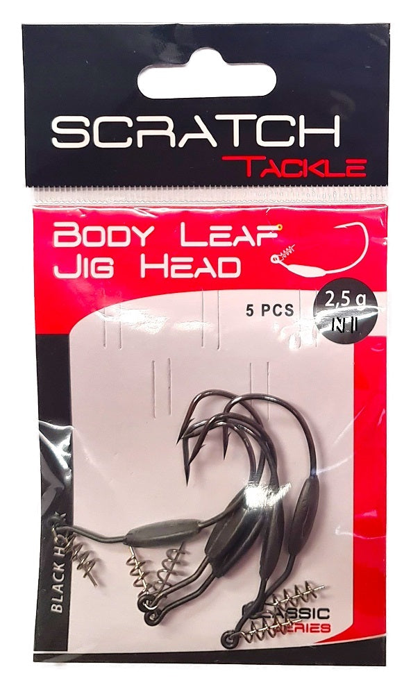 Scratch Tackle Body Leaf Jig Head 2.5g